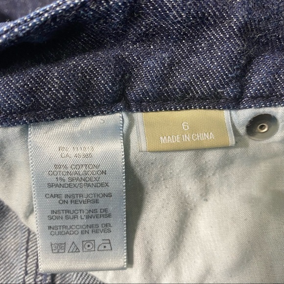 Michael Kors Womens Jeans Boot Cut Dark Wash‎ Size 6 - Picture 8 of 9